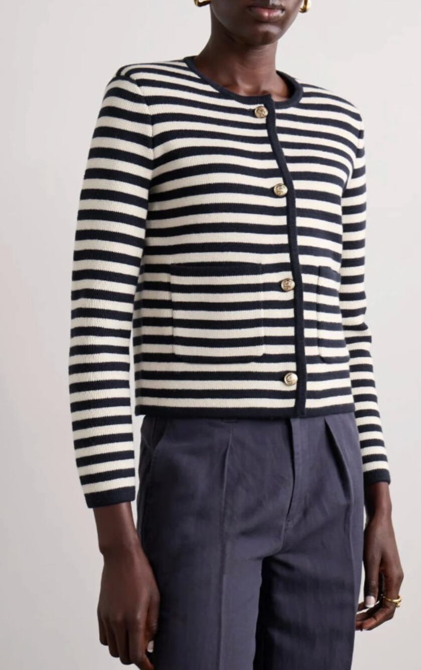 Alex Mill Paris Striped Sweater Cardigan Jacket size XS